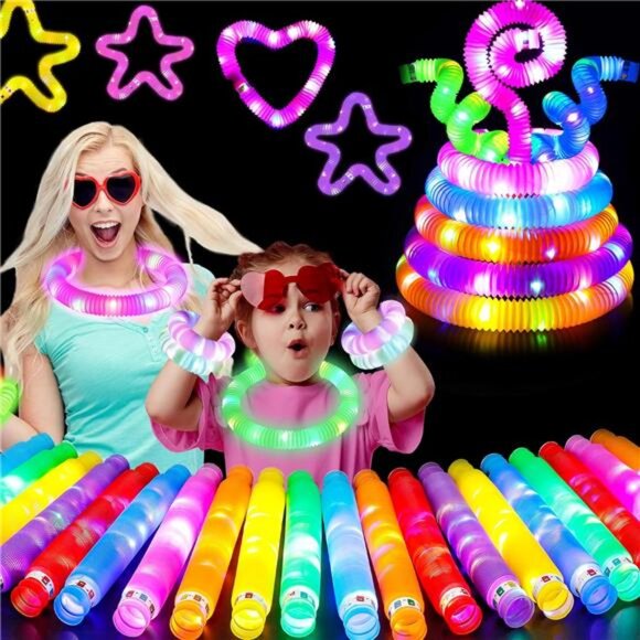15 PCS Glow Sticks, Glow in The Dark Party Supplies, Bulk Light Up Party Favors - Picture 1 of 7